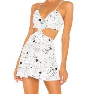 White & Black Superdown Dress